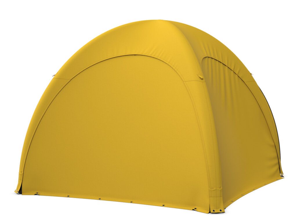 täispuhutav telk kollane 2
