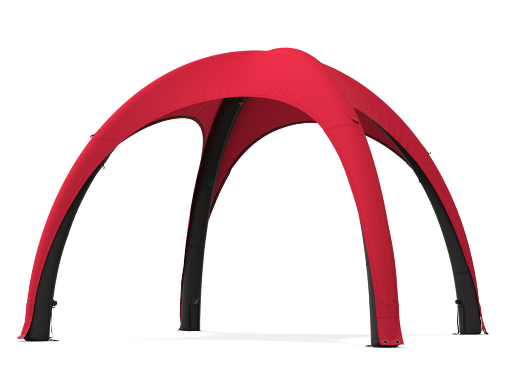 täispuhutav telk punane 3