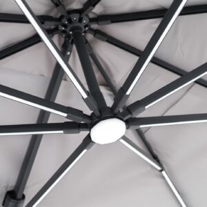 Solar led ljus parasoll