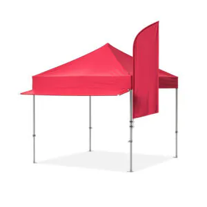 röd pop-up tält reklamtält
