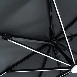 parasoll solar led med belysning Duo Flexy