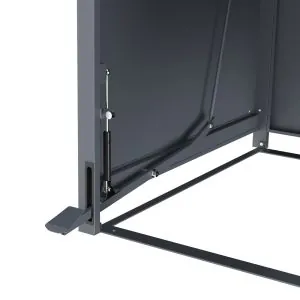 Avfallsskjul Comfort, sidovy